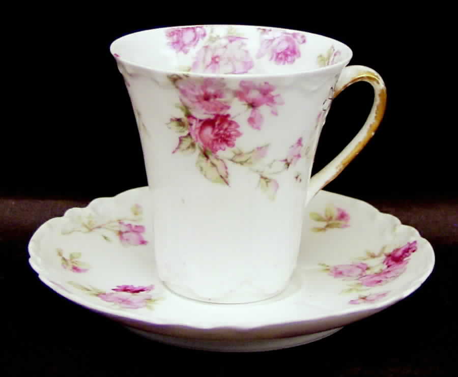 Schleiger 39F Chocolate Cup & Saucer Set by Haviland-1