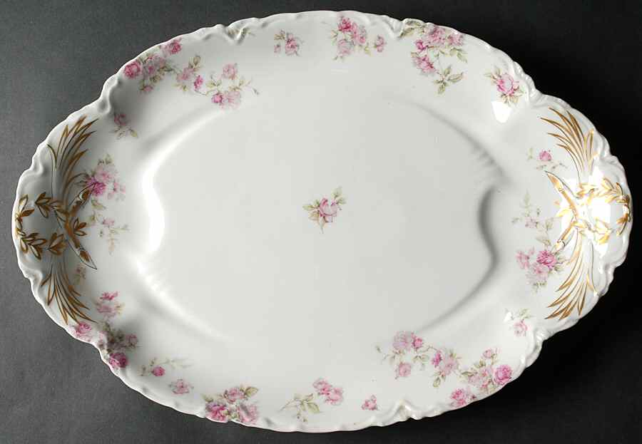 Schleiger 39F 17" Oval Serving Platter by Haviland-1