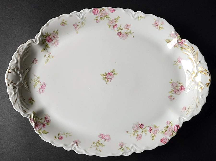 Schleiger 39F 15" Oval Serving Platter by Haviland-1