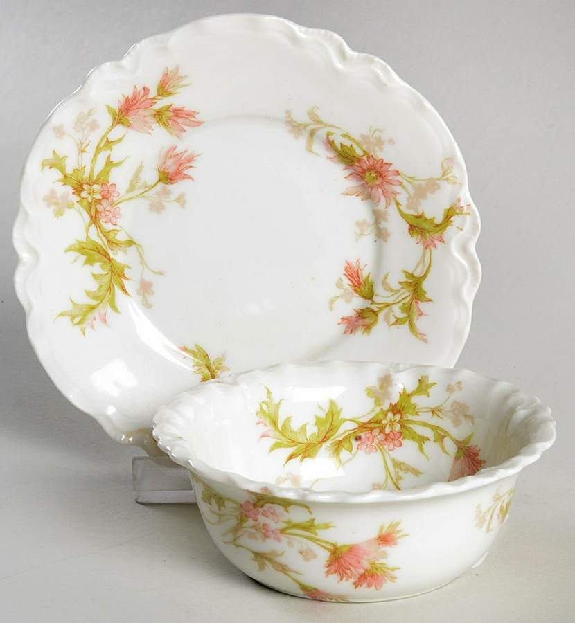 Schleiger 41 Ramekin & Saucer Set by Haviland-1
