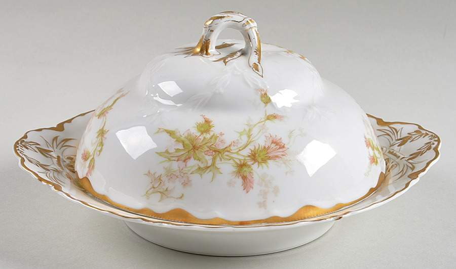 Schleiger 41C Round Covered Butter by Haviland-1