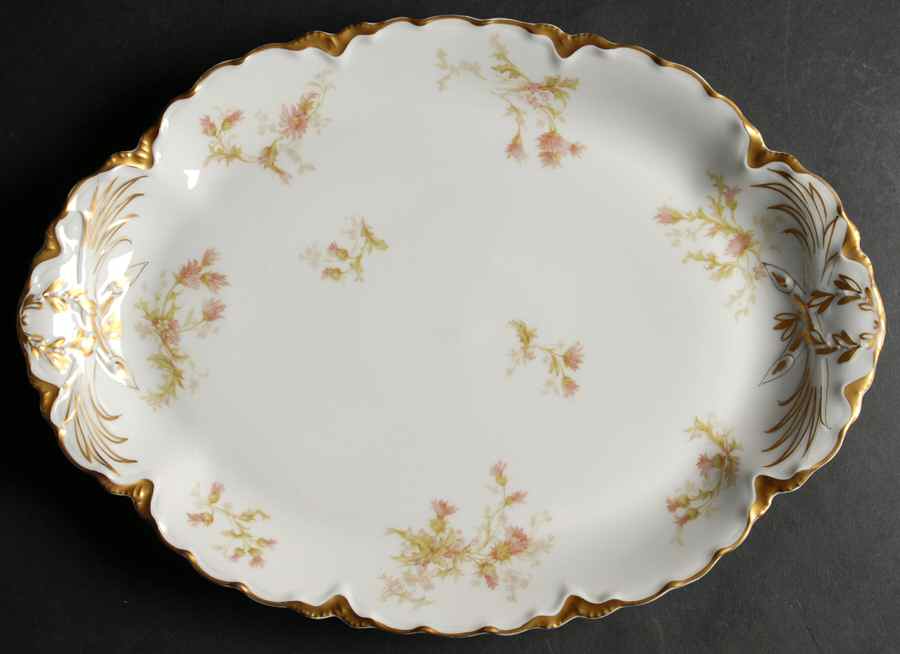 Schleiger 41C 13" Oval Serving Platter by Haviland-1