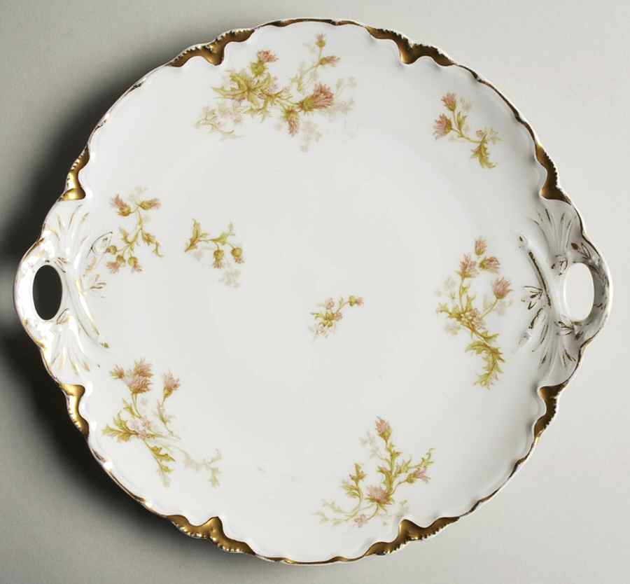 Schleiger 41C Handled Cake Plate by Haviland-1