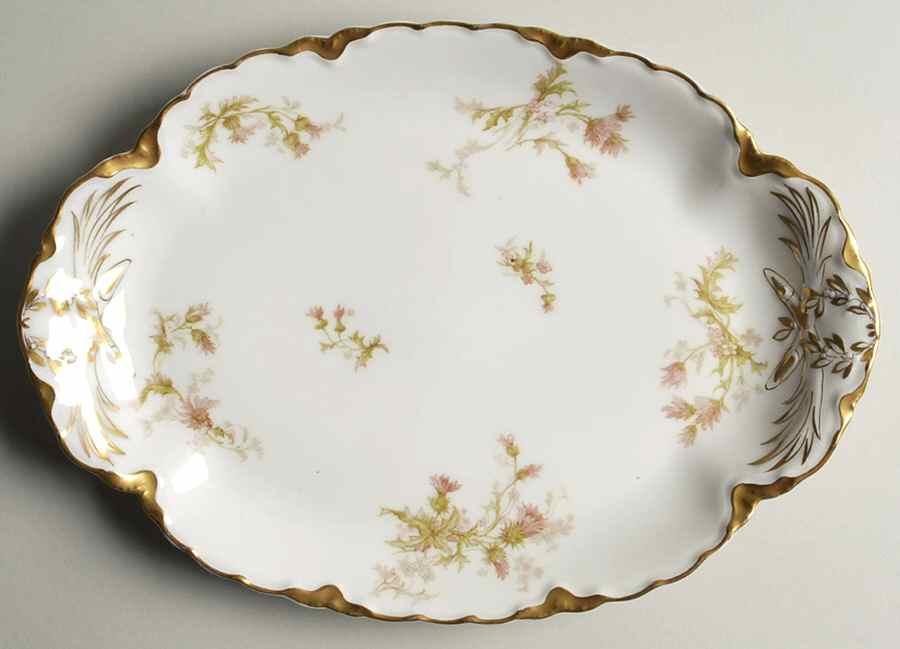 Schleiger 41C 11" Oval Serving Platter by Haviland-1