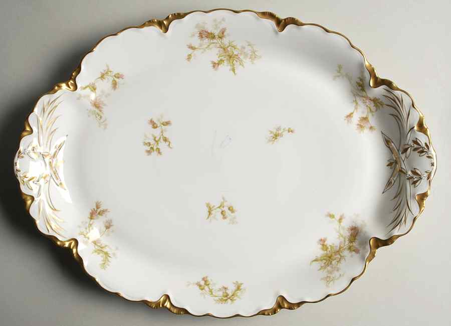 Schleiger 41C 16" Oval Serving Platter by Haviland-1