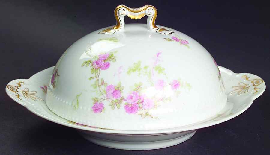 Schleiger 42 Round Covered Butter by Haviland-1