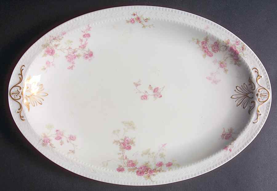 Schleiger 42 12" Oval Serving Platter by Haviland-1