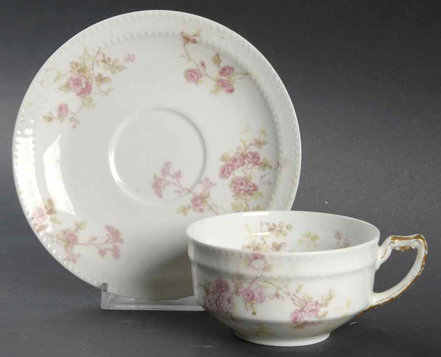 Schleiger 42 Flat Cup & Saucer Set by Haviland-1