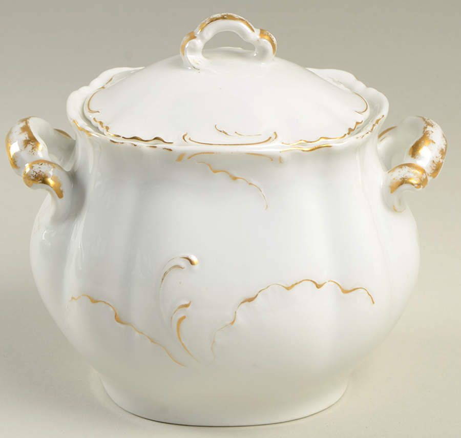 Schleiger 421 Sugar Bowl & Lid by Haviland-1
