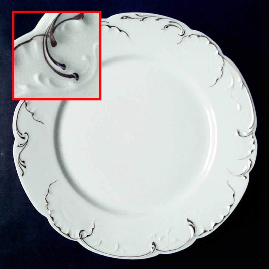 Schleiger 421 Dinner Plate by Haviland-1