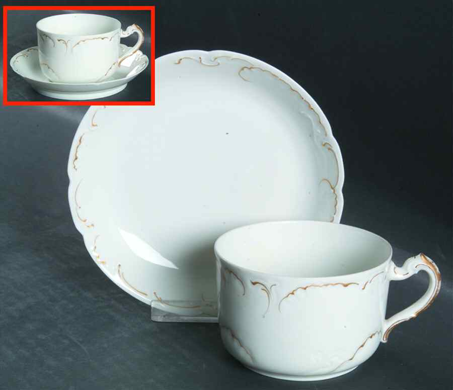 Schleiger 421 Oversized Cup & Saucer Set by Haviland-1