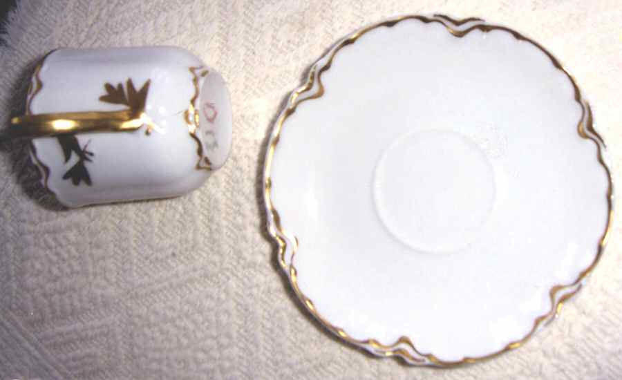 Schleiger 424 Flat Demitasse Cup & Saucer Set by Haviland-1