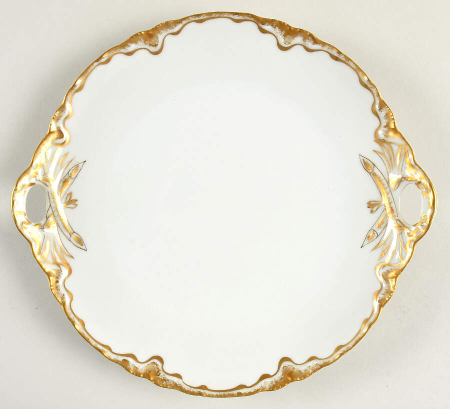 Schleiger 428 Handled Cake Plate by Haviland-1