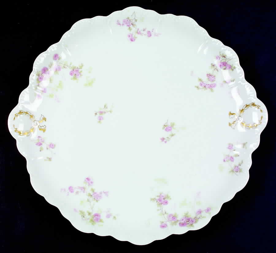 Schleiger 42E Handled Cake Plate by Haviland-1