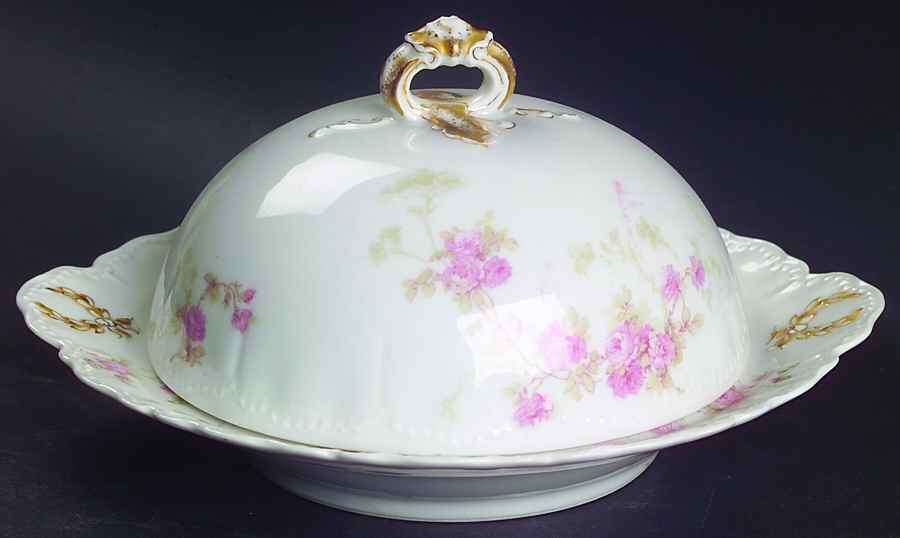 Schleiger 42E Round Covered Butter by Haviland-1