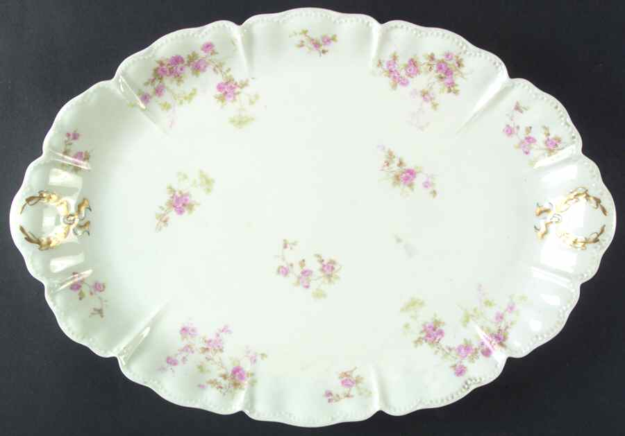 Schleiger 42E 16" Oval Serving Platter by Haviland-1