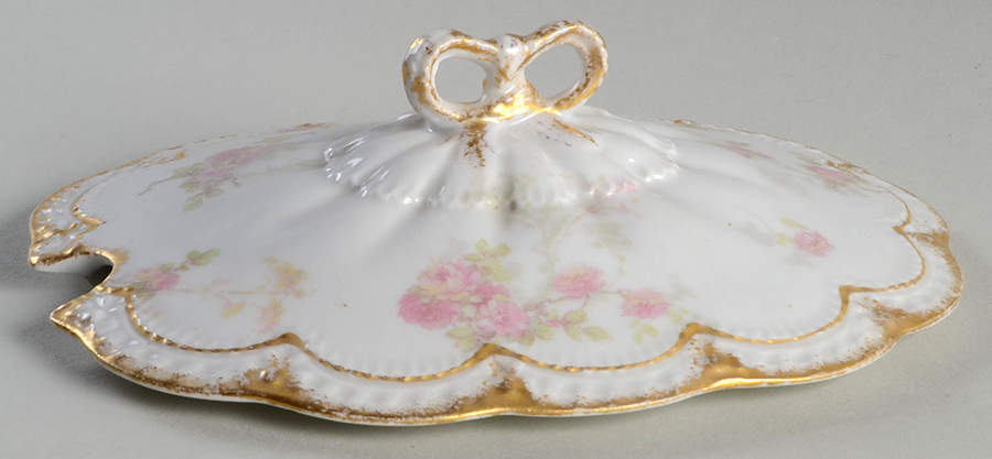 Schleiger 42G Lid for Sauce Boat with Attached Underplate by Haviland-1