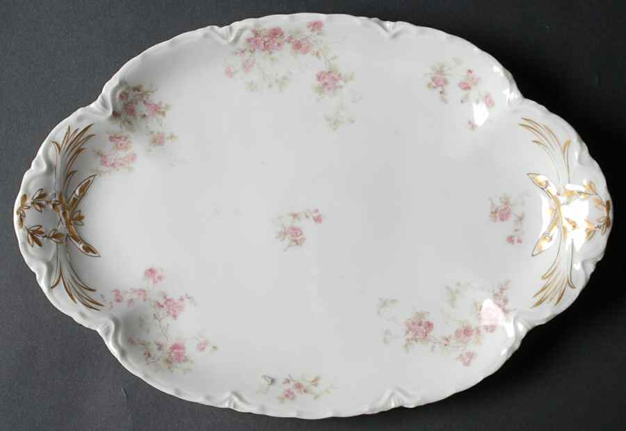 Schleiger 42H 13" Oval Serving Platter by Haviland-1