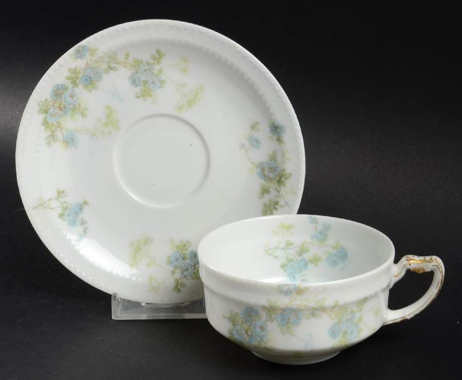 Schleiger 42M Flat Cup & Saucer Set by Haviland-1
