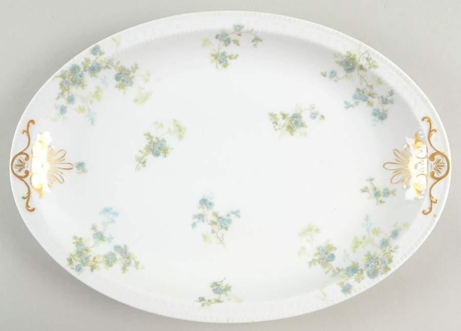 Schleiger 42M 14" Oval Serving Platter by Haviland-1