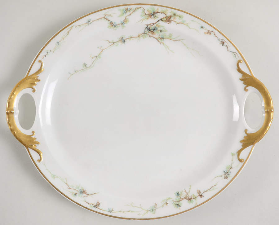 Schleiger 432 10" Oval Serving Platter by Haviland-1