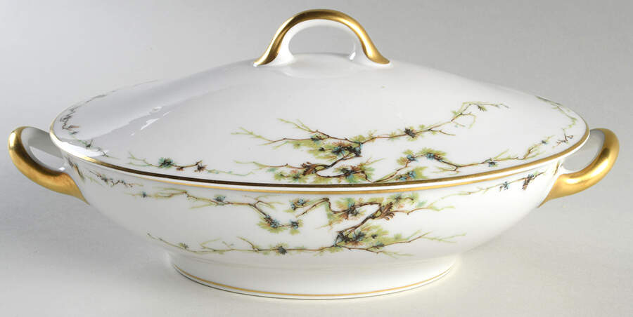 Schleiger 432 Oval Covered Vegetable by Haviland-1