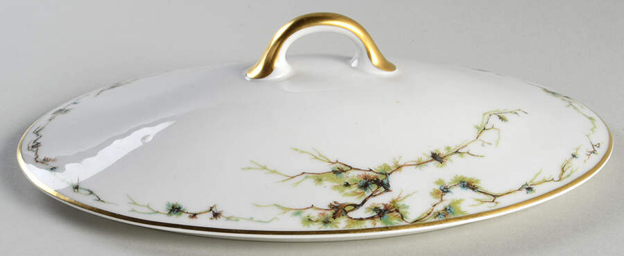 Schleiger 432 Lid for Oval Vegetable by Haviland-1