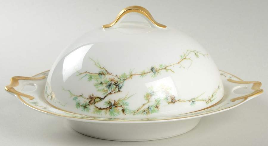 Schleiger 432 Round Covered Butter by Haviland-1