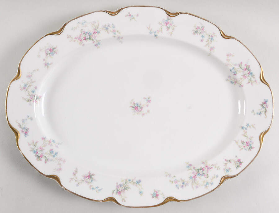Schleiger 434c 16" Oval Serving Platter by Haviland-1