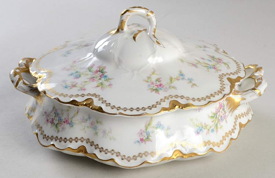 Schleiger 434E Round Covered Vegetable by Haviland-1