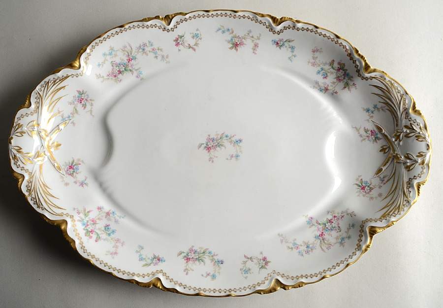 Schleiger 434E 17" Oval Serving Platter by Haviland-1