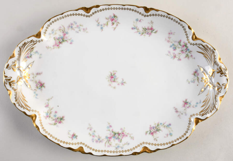 Schleiger 434E 15" Oval Serving Platter by Haviland-1