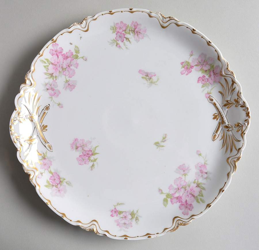 Schleiger 442A Handled Cake Plate by Haviland-1