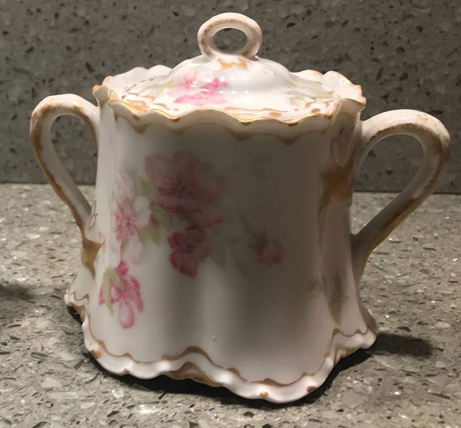 Schleiger 442A Sugar Bowl & Lid by Haviland-1