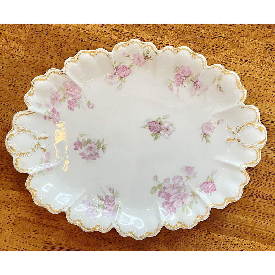 Schleiger 442B 11" Oval Serving Platter by Haviland-1