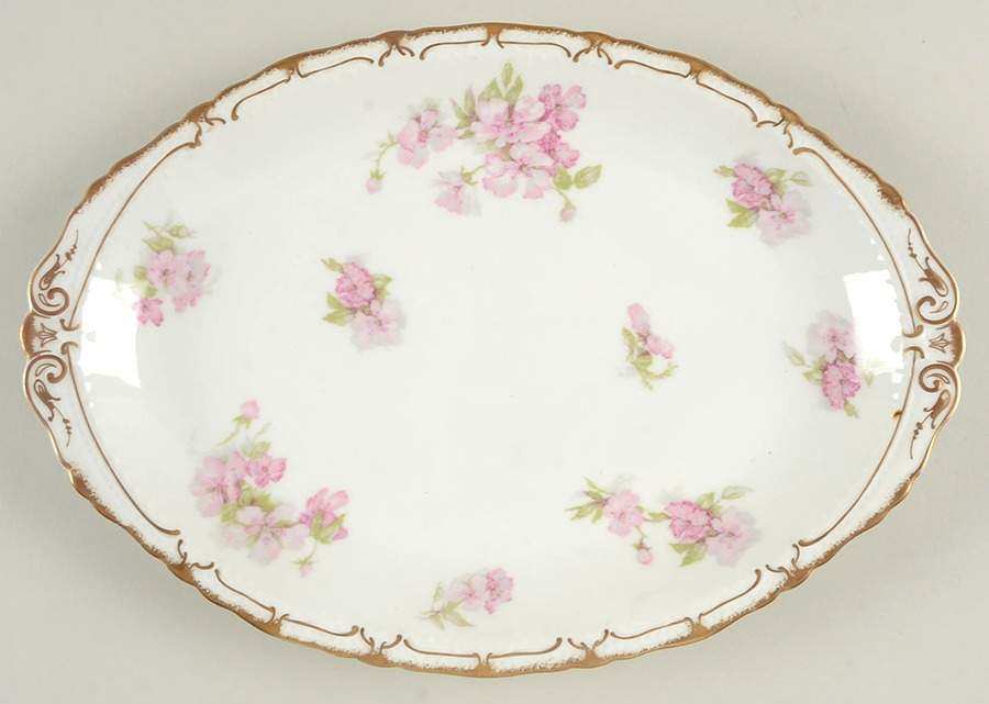 Schleiger 442d 12" Oval Serving Platter by Haviland-1