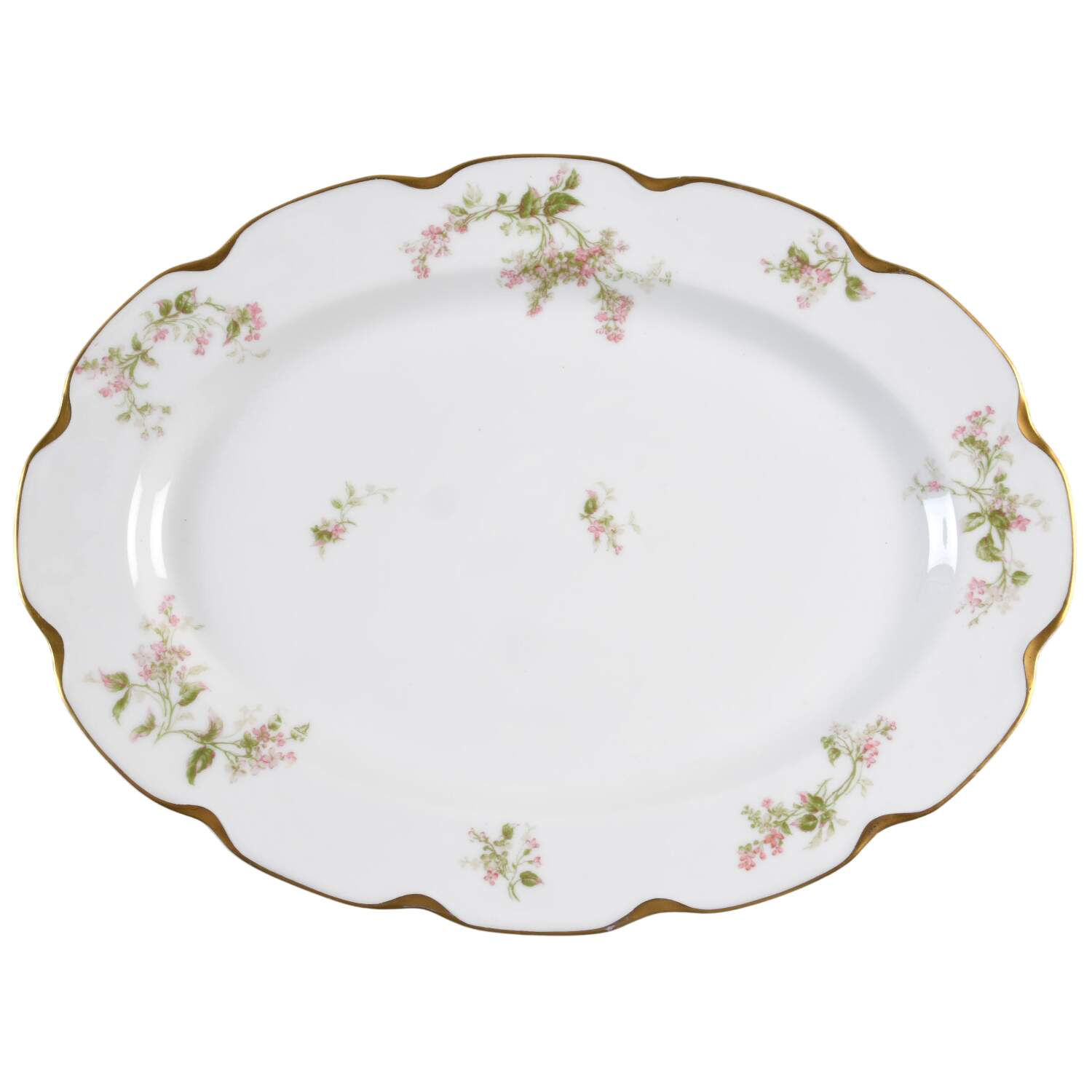 Schleiger 444 14" Oval Serving Platter by Haviland-1