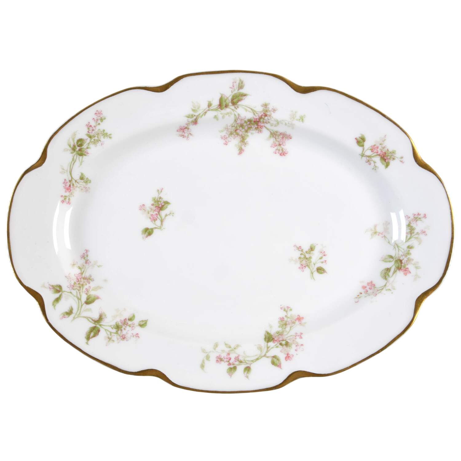 Schleiger 444 11" Oval Serving Platter by Haviland-1