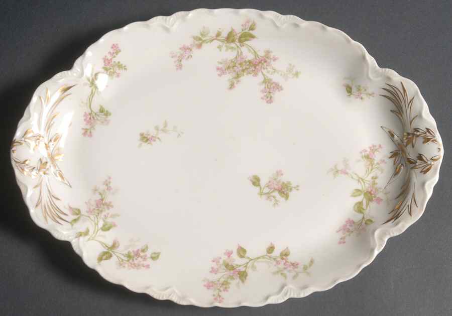 Schleiger 444a 11" Oval Serving Platter by Haviland-1