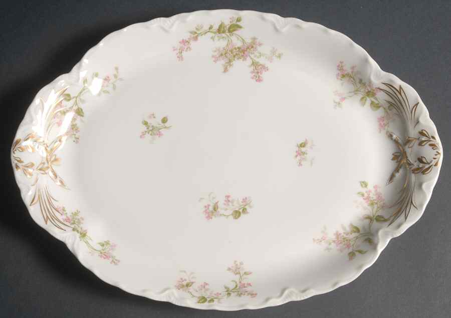 Schleiger 444a 13" Oval Serving Platter by Haviland-1