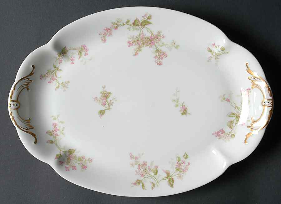 Schleiger 444h 11" Oval Serving Platter by Haviland-1