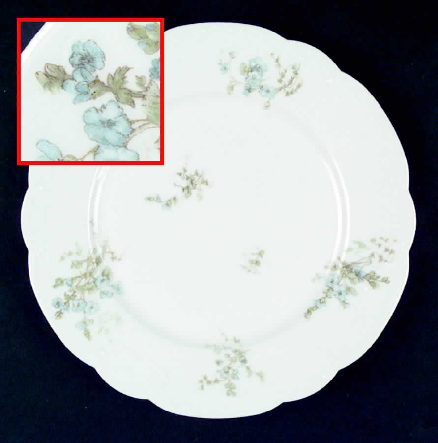 Schleiger 451a Dinner Plate by Haviland-1