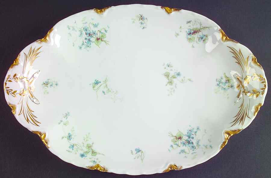 Schleiger 452i 13" Oval Serving Platter by Haviland-1