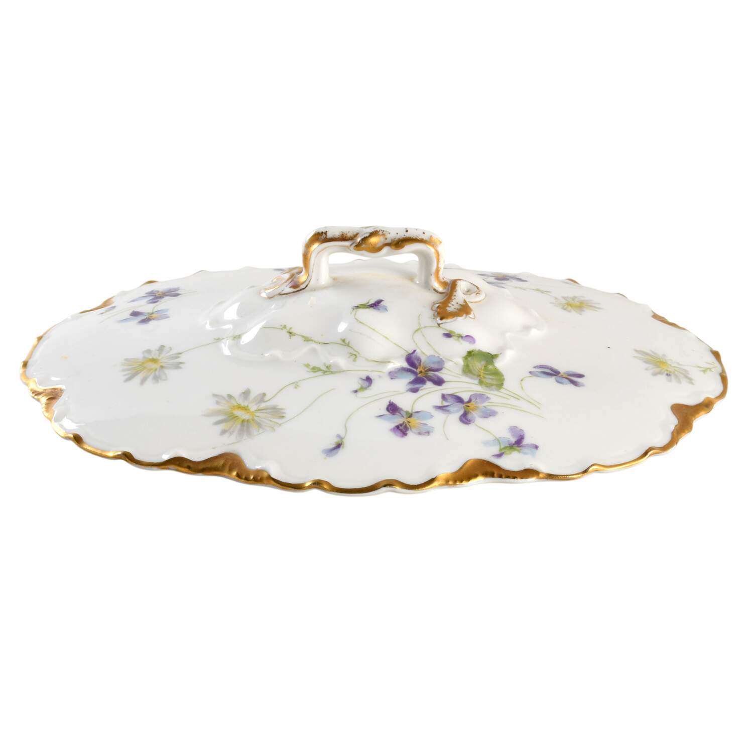 Schleiger 453 Lid for Oval Vegetable by Haviland-1