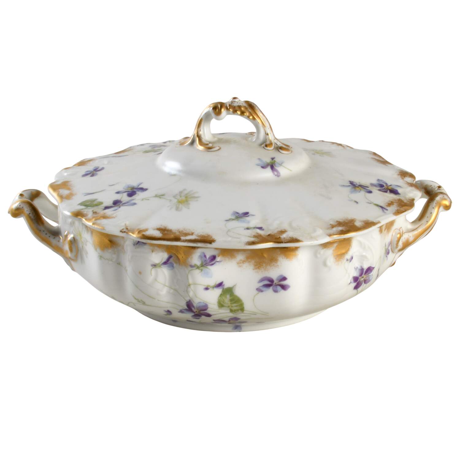 Schleiger 453a Round Covered Vegetable by Haviland-1