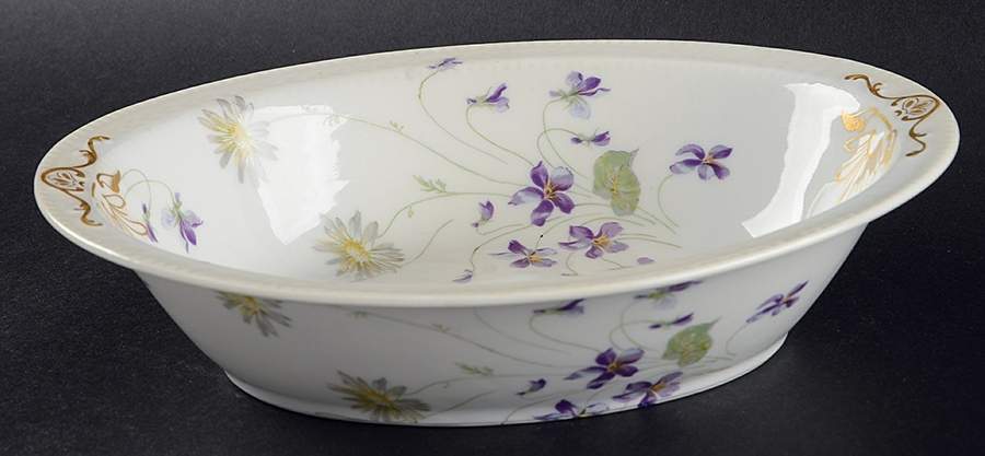 Schleiger 453b 9" Oval Vegetable Bowl by Haviland-1