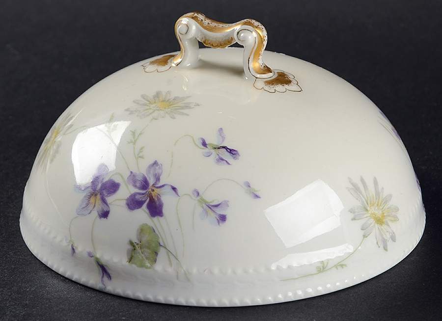 Schleiger 453b Lid for Round Butter by Haviland-1