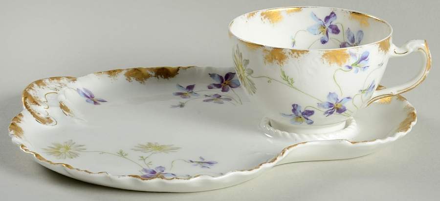 Schleiger 453d Snack Plate & Cup Set by Haviland-1