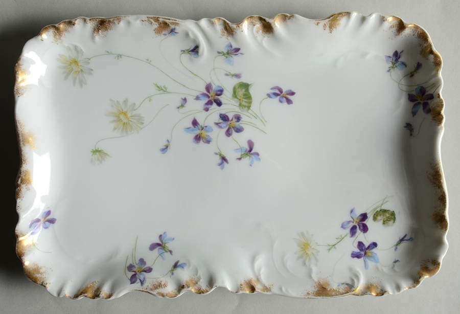 Schleiger 453d 10" Rectangular Serving Platter by Haviland-1