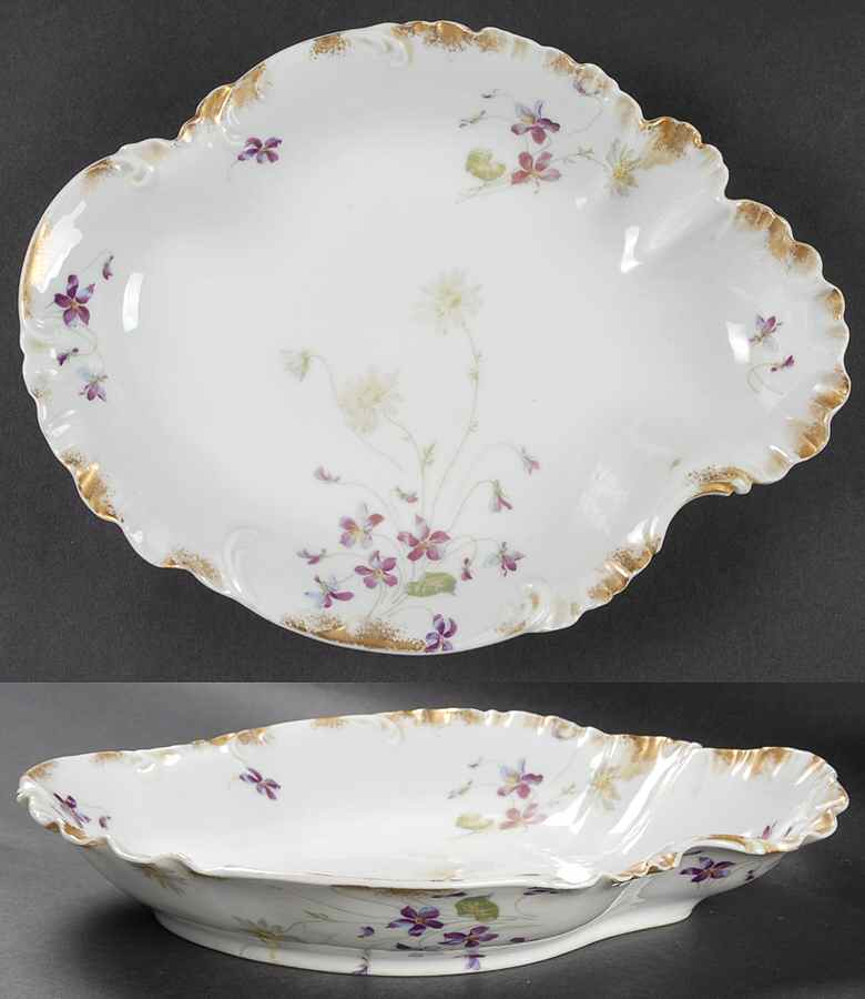 Schleiger 453d 11" Oval Vegetable Bowl by Haviland-1